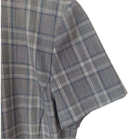 THEORY Jatinn Shift Dress Wool Blend Short Sleeve Plaid Size 10 - Picture 5 of 16